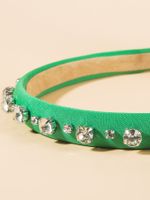 Fashion Rhinestone Baroque Headband Thin Edge Hair Accessories main image 3