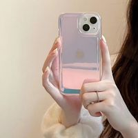 New Style Pure Color Gradient Transparent Iphone13 Anti-fall Phone Case main image 3