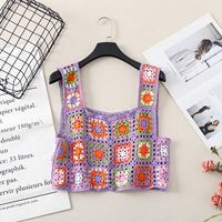 Women's Tank Tops Hollow Out Ethnic Style Geometric main image 3