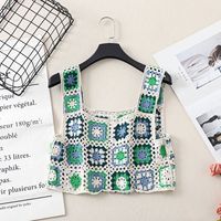 Women's Tank Tops Hollow Out Ethnic Style Geometric main image 4