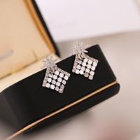 Stylish M-shaped Star Removable Two-piece Personalized Fan-shaped Earrings sku image 2