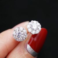 Studs Come And Go With The Same Zirconia Earrings sku image 4
