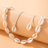Fashion New Jewelry Bohemian Beach Hand-woven Shell Necklace Clavicle Chain main image 3
