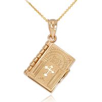 Fashion Bible Pendant Cross Necklace Alloy Pendant Chain Women sku image 1