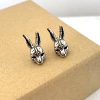 Fashion Cute Geometric Rabbit Stud Alloy Earrings Ornament main image 4