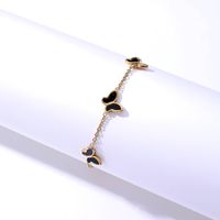 Fashion Butterfly 201 Stainless Steel 18K Gold Plated Shell Bracelets In Bulk main image 3