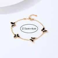 Fashion Butterfly 201 Stainless Steel 18K Gold Plated Shell Bracelets In Bulk main image 4