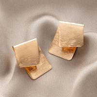 Fashion Simple Ol  Alloy Fold Simple  Geometric Irregular Earrings sku image 1