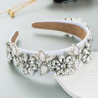 Nouveau À La Mode De Tissu Strass Bandeau Femmes Rétro Baroque Lumineux Cheveux Accessoires main image 7