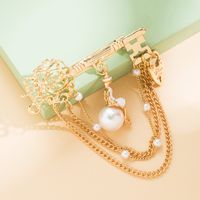 Fashion Baroque Alloy Vintage Chain Tassel Brooch Female Cute Pin Corsage Accessories main image 5