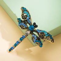 Fashion Retro New Alloy Diamond Dragonfly Breastpin Corsage Brooch sku image 1