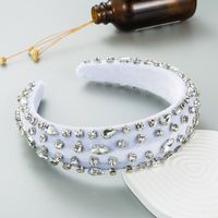 Moda Barroca De Ala Ancha Esponja De Diamantes De Imitación Vintage Accesorios Para El Cabello De Mujer Diadema sku image 2