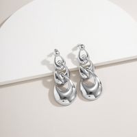 Simple Style Irregular Geometric Chain Glossy Pendant Earrings sku image 1