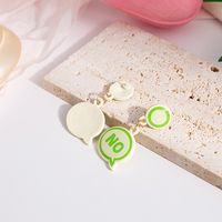 Fashion  Simple Geometric Yesno Letter Ear Studs Girl Earrings main image 3