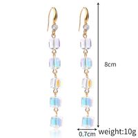 Cristal Naturel Ornement Main Zircon Long Gland Boucles D'oreilles En Cristal Accessoires main image 5