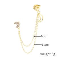 Earrings Octagonal Eight-pointed Stars Ear Chain Tassel Ear Clip Set Jewelry Wholesale sku image 4