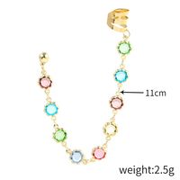 Earrings Octagonal Eight-pointed Stars Ear Chain Tassel Ear Clip Set Jewelry Wholesale sku image 9