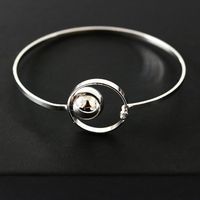 Elegant Fashion Circle Ball Geometric Bracelet Metal Unisex Bracelet sku image 2