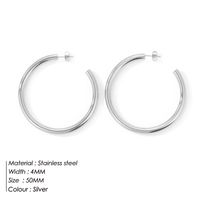 Fashion Geometric Stainless Steel No Inlaid 14K Gold Plated Earrings main image 4