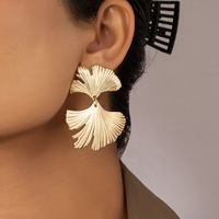 New Style Fashion Ginkgo Leaf Alloy Stud Earrings main image 1