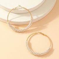 Bohemian Style Creative Round Small Pearl Bead Alloy Earrings main image 1