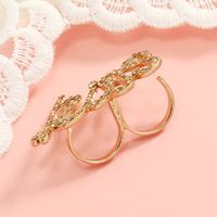 Fashion Creativity Simple Retro Kiss Letter Knuckle Alloy Ring main image 3