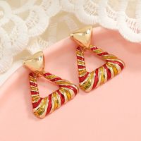 New Fashion Triangle Creative Design Cute Geometric Metal Alloy Earrings main image 1