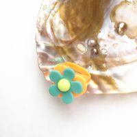 Neue Acryl Herz-förmigen Geometrische Blume Bär Cartoon Multi-farbe Ring sku image 6