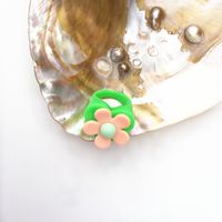 Nouveau Acrylique Géométrique En Forme De Coeur Fleur Ours De Bande Dessinée Multi-couleur Anneau sku image 5