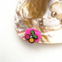 Neue Acryl Herz-förmigen Geometrische Blume Bär Cartoon Multi-farbe Ring sku image 10