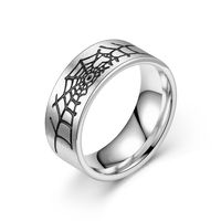 Fashion New Retro Creative Men's  Oil-coated Titanium Steel Ring sku image 11