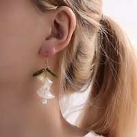 Fashion Creative Resin Geometric Flower Glass Bead Earring main image 2