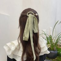 2022 New Silk Scarf Flower-shaped Hairpin  Fashion Elegant Bow Hair Band Headdress Women main image 4