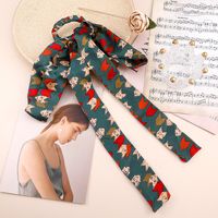 2022 Neue Seide Schal Blume-shaped Haarnadel Mode Elegante Bogen Haar Band Kopfschmuck Frauen main image 3