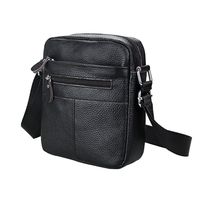 Simple Diagonal Bag Leather Men's Bag Shoulder Bag sku image 5