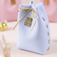 Wedding Candy Bag Box Wholesale Candy Box Wedding Folding-free Leather Wedding Candies Box sku image 3