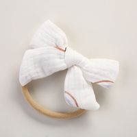 Spring Nylon Soft Bow Baby Cotton Wrinkled Cloth Bow Children's Hair Accessories sku image 19