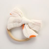 Spring Nylon Soft Bow Baby Cotton Wrinkled Cloth Bow Children's Hair Accessories sku image 23