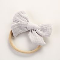 Spring Nylon Soft Bow Baby Cotton Wrinkled Cloth Bow Children's Hair Accessories sku image 25