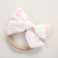 Spring Nylon Soft Bow Baby Cotton Wrinkled Cloth Bow Children's Hair Accessories sku image 22