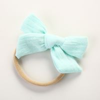 Spring Nylon Soft Bow Baby Cotton Wrinkled Cloth Bow Children's Hair Accessories sku image 24