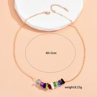 Fashion Colorful Heart Pendant Handmade Thin Clavicle Chain Necklace main image 4