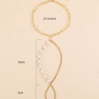 Fashion Classic Stitching Pearl Chain Anklet Women's Jewelry main image 5