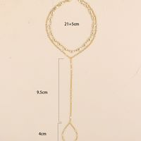 2022 New Fashion Heart Pattern  Double Layer Chain Alloy Anklet Foot Ornaments main image 4