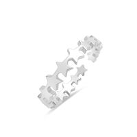 Simple Style Geometric Titanium Steel Plating No Inlaid Unisex Rings sku image 3