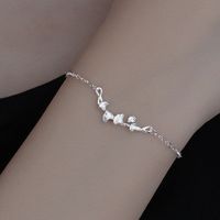 Simple New Style Ginkgo Leaf Pendant Alloy Bracelet sku image 1