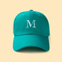 Fashion Simple Solid Color Letter M Baseball Cap Sun Hat Leisure Peaked Cap main image 2