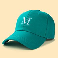 Fashion Simple Solid Color Letter M Baseball Cap Sun Hat Leisure Peaked Cap sku image 5