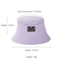 Fashion New M Letters Fisherman Hat Bucket Hat main image 5