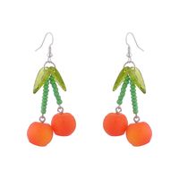 Women's Fashion Pastoral Orange Resin Resin Earrings Drop Earrings main image 2